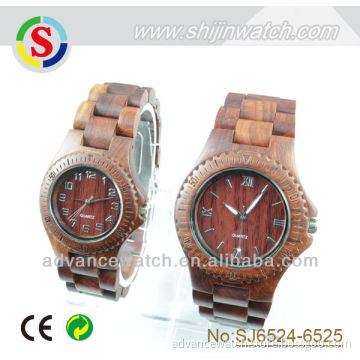 Wood watches quartz movement couple watches sets